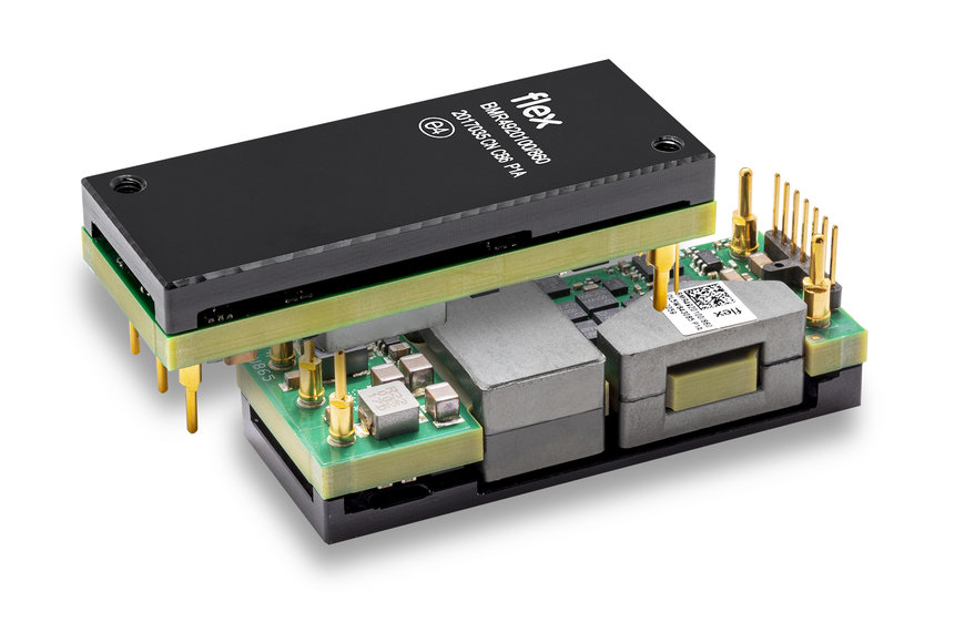 BMR492 series of digital eighth-brick DC/DC converters deliver up to 1100 W power capability